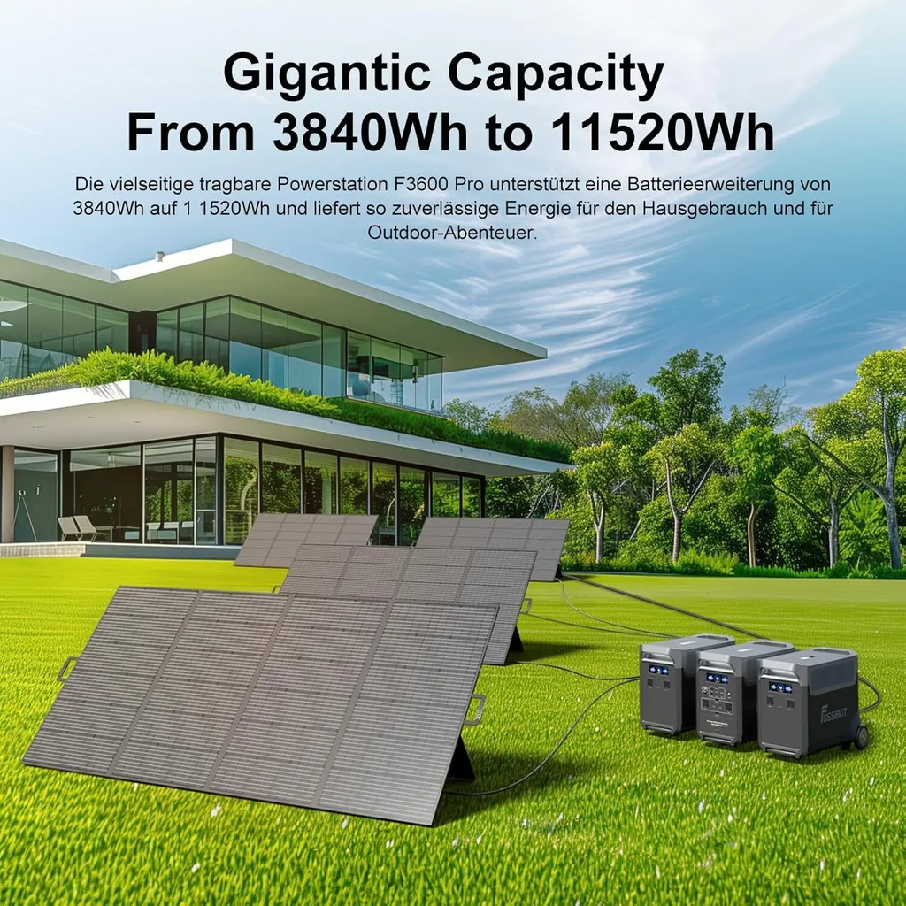 FOSSiBOT F3600 Pro Powerstation 3600W 3840Wh LiFePO4