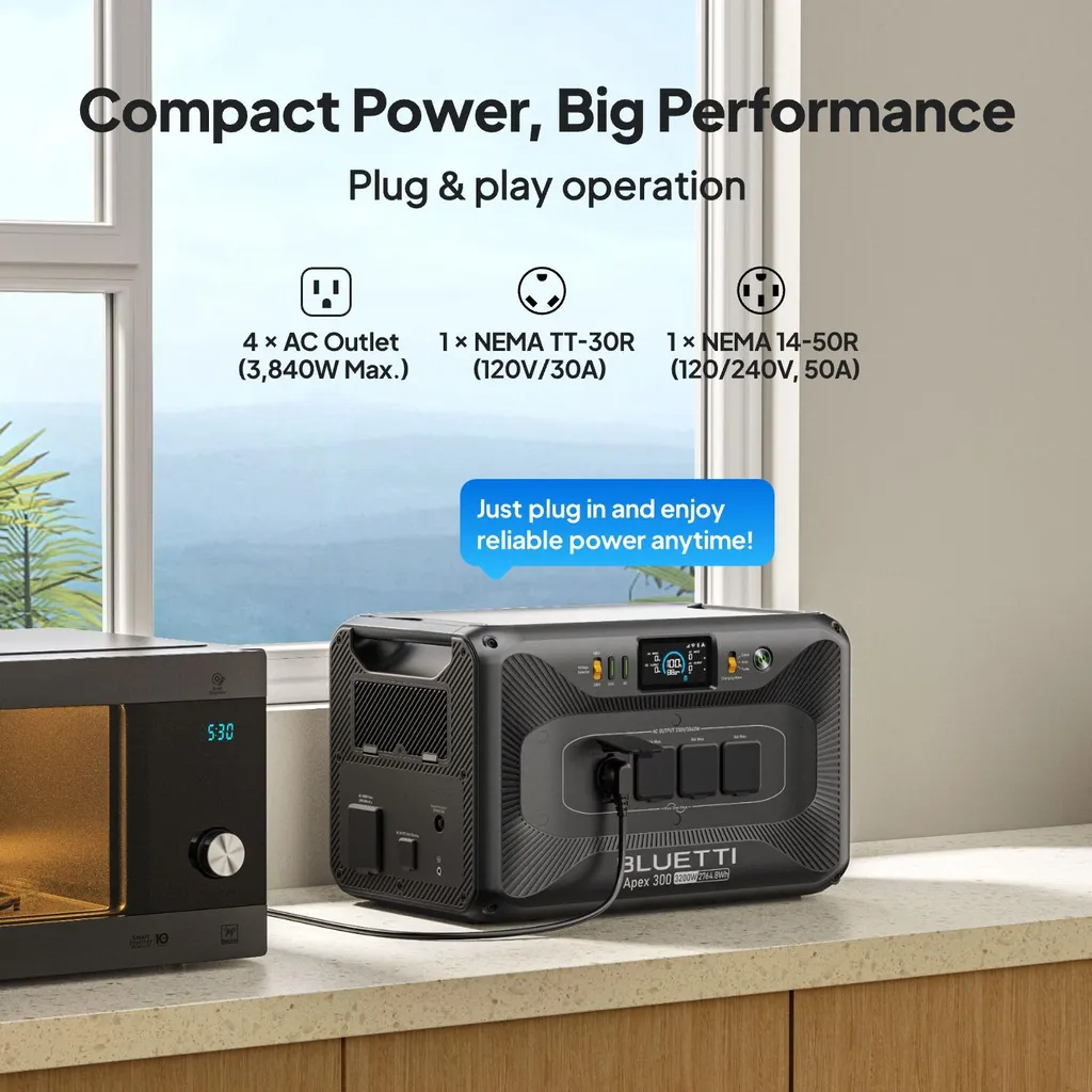 BLUETTI Apex 300 Powerstation 3840W 2764,8Wh LiFePO4