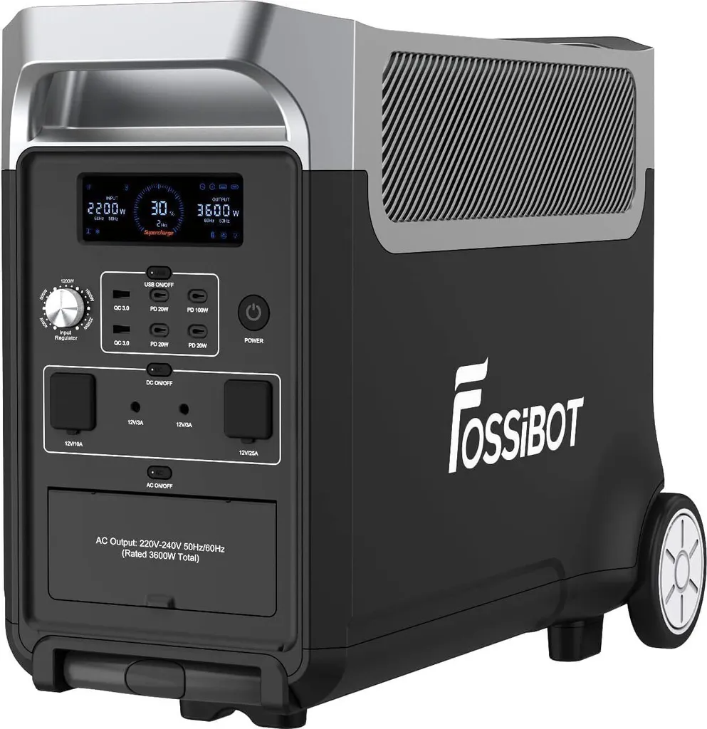 FOSSiBOT F3600 Pro Powerstation 3600W 3840Wh LiFePO4